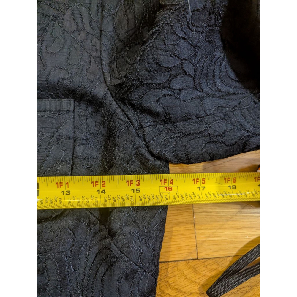 Lucky Brand Mandarin Collar Black Lace Jacket Small blazer Asian inspired - Picture 8 of 10